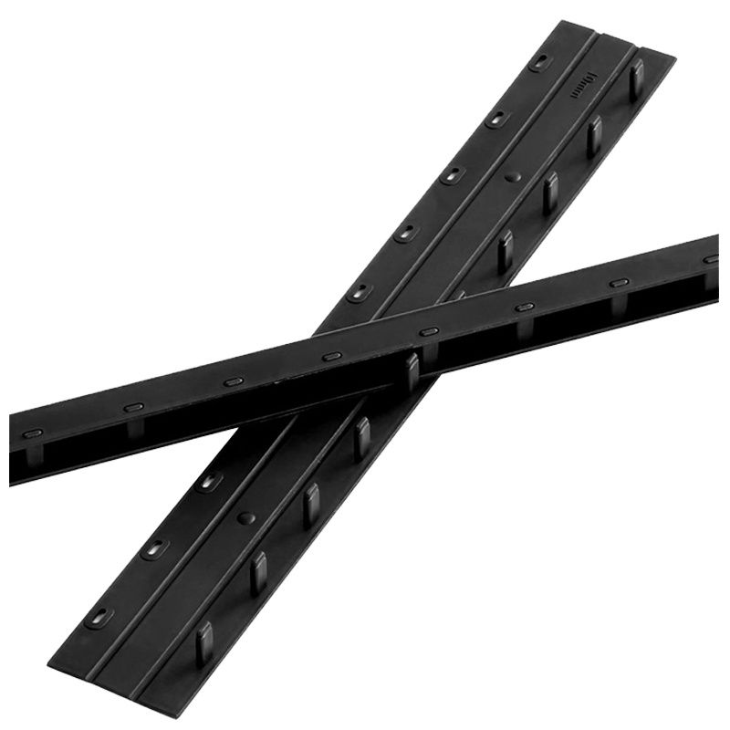 得力(deli)3827 10mm装订夹条黑色100支/盒 10孔装订夹 装订押条 压边条 胶圈装订夹边条 塑料夹条