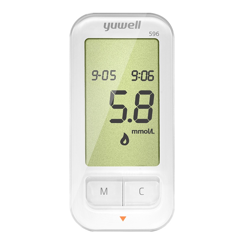 鱼跃血糖仪596 糖尿病家用精准全自动易准测血糖的仪器免100片试纸