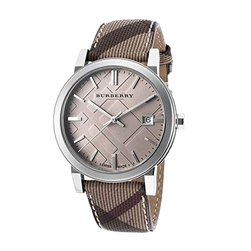 巴宝莉Burberry英伦风经典时尚格纹男士石英手表