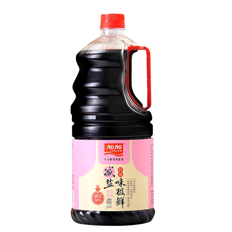 加加 特级减盐味极鲜1.9L 生抽酱油 炒菜凉拌海鲜调味品