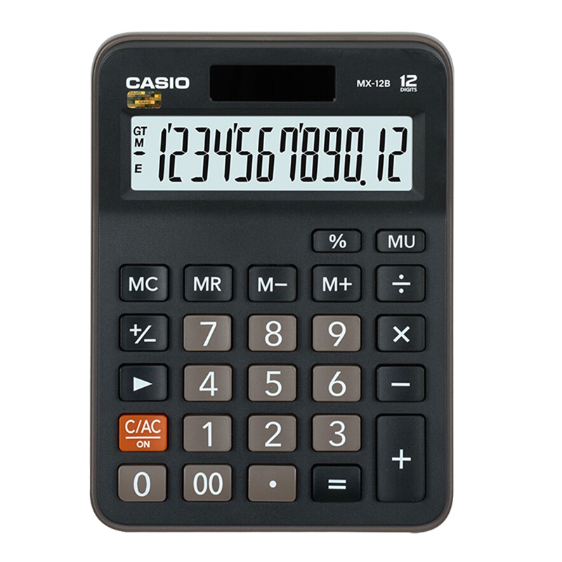 卡西欧（CASIO）MX-12B商务计算器小型机MX-12S升级款