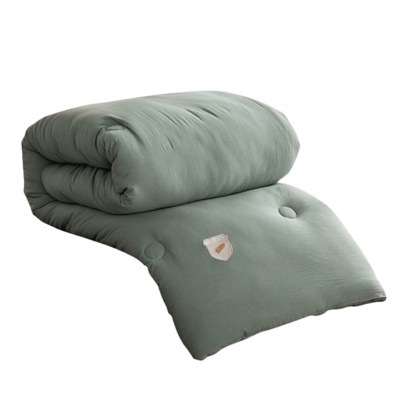 北极绒(Bejirog)家纺 加厚羽丝绒秋冬被日式水洗棉被子被芯保暖春秋被冬被纯色双人1.8m纤维斜纹工艺太空被