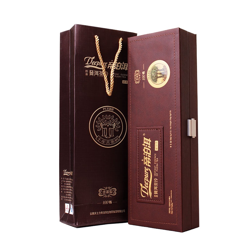 天士力 帝泊洱即溶普洱茶珍古茶型100支 熟茶 100记礼盒