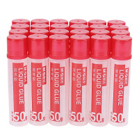 晨光MG文具50ml高粘度液体胶办公快干耐用胶水学生手工黏胶软胶头涂抹均匀24个装AWG97004