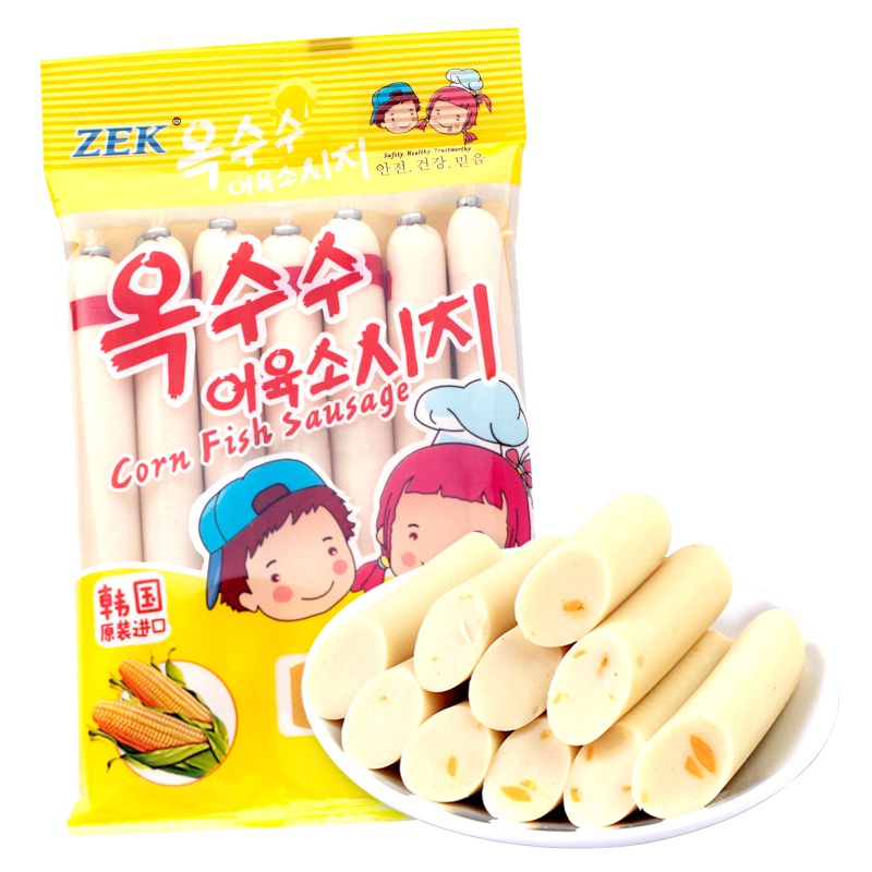 韩国进口 ZEK玉米鳕鱼肠105g(15g*7)/袋 儿童宝宝食品 进口零食