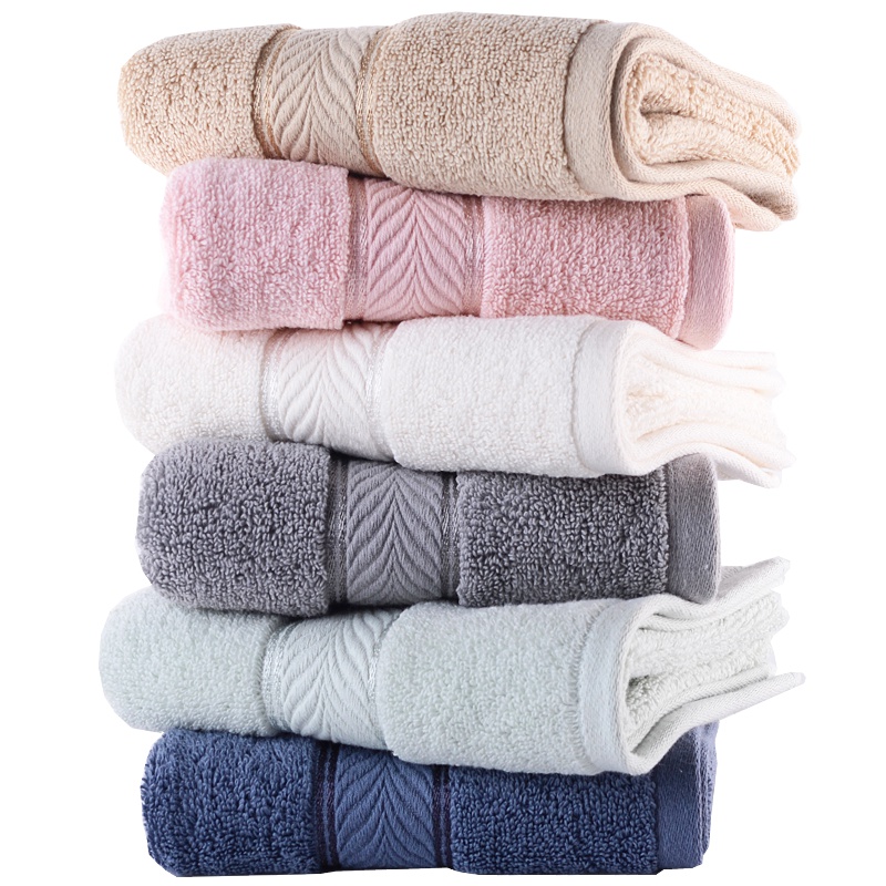 亚光(LOFTEX)毛巾家纺 纯棉柔软吸水素色缎档面巾单条装 150g/条 混色 36*76cm