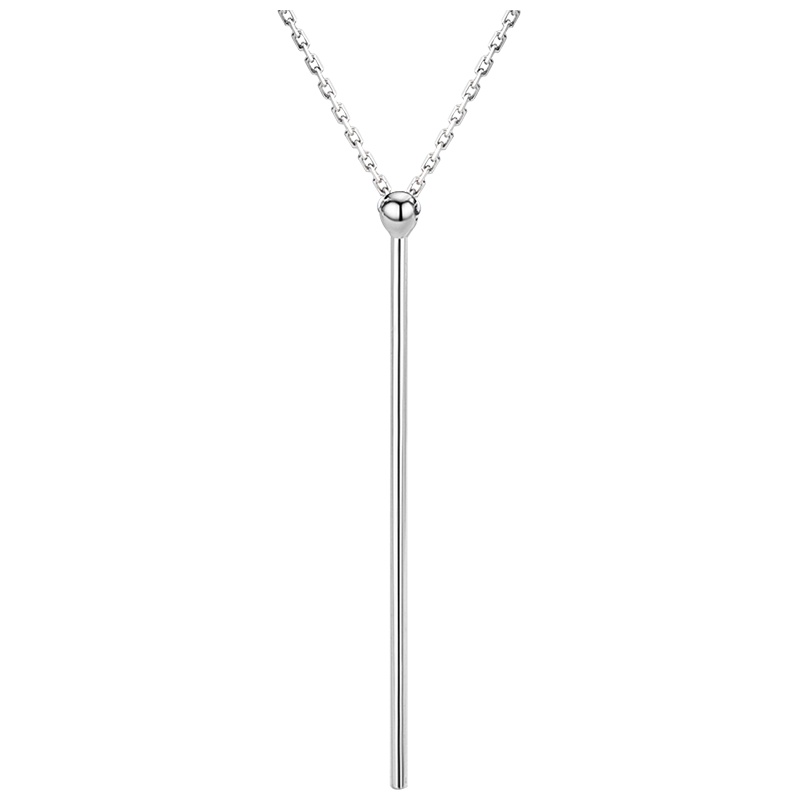 佰色传情BRIR极简项链925纯银小众设计感锁骨链