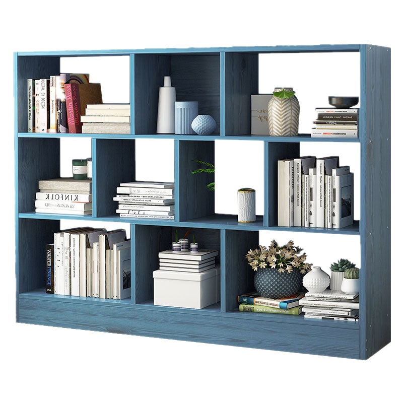 弘拜 书架书柜落地置物架 现代简约学生家用 书房客厅组合简易书柜架子120-140长