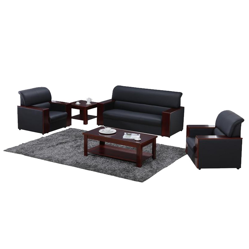 富和美皮艺沙发办公沙发接待会客办公室家具办公沙发54沙发