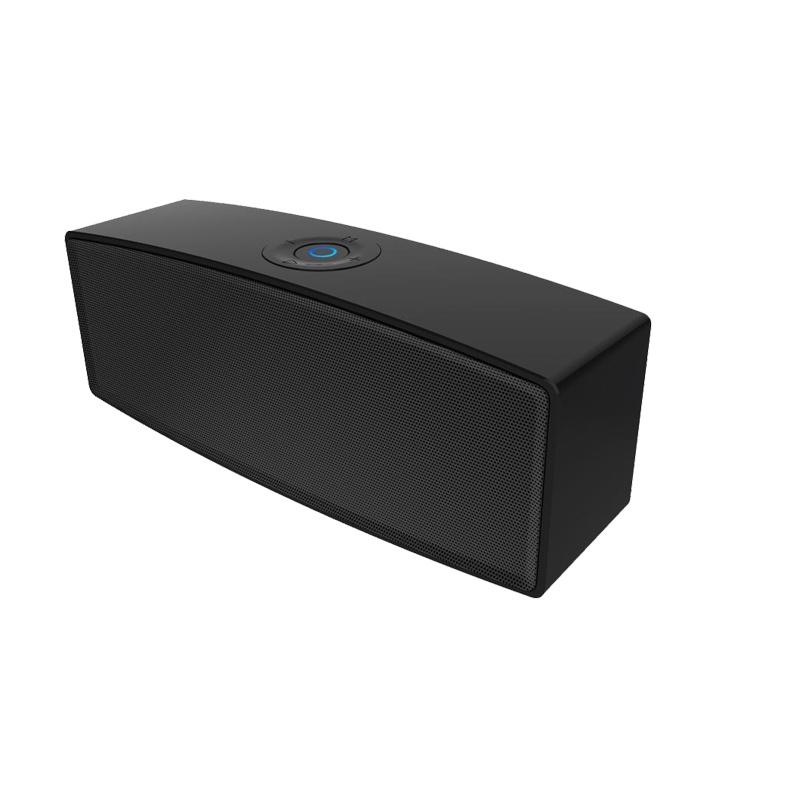 蓝悦LEnRuE A11 金属双喇叭无线蓝牙音箱 家用超重低音炮台式电脑音箱 户外便携插卡音箱 黑色