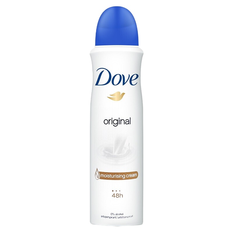 Dove多芬止汗喷雾 清新爽肤女士香体喷雾150ml 牛奶【两支】