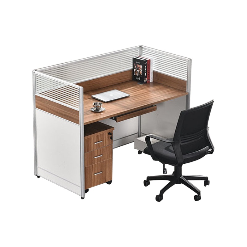 匡大 办公桌 职员单人位办公桌带活动柜屏风隔断电脑桌 KDT596