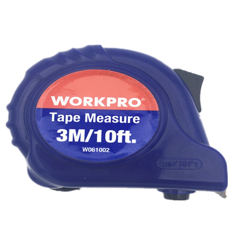 万克宝 自锁公制钢卷尺3米 不锈钢尺子 测量工具