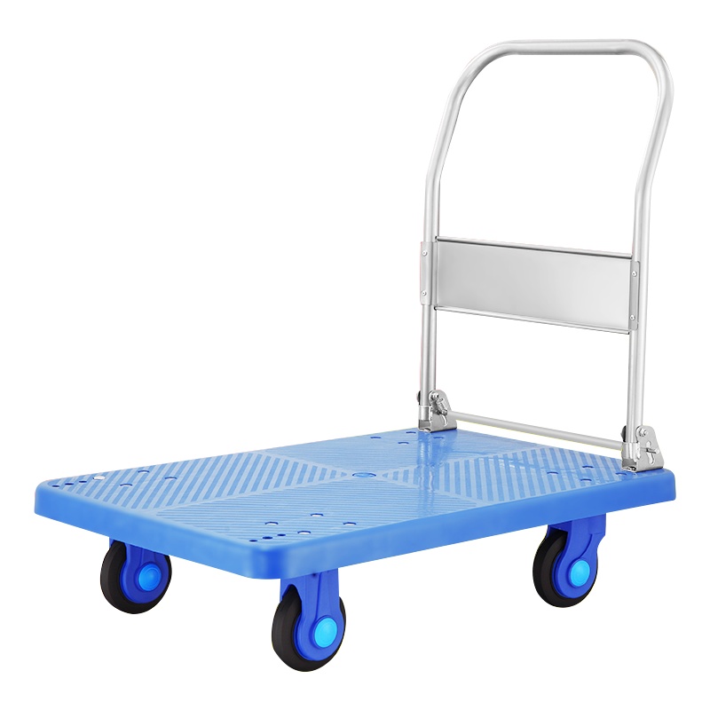 DXBG平板车静音折叠手推车小推车搬运车拖车货车拉货四轮便携家用轻便