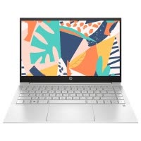 惠普(HP)星14 14英寸轻薄窄边框笔记本电脑(i7-1195G7 16G 512GSSD FHD IPS 72% NTSC)月光银