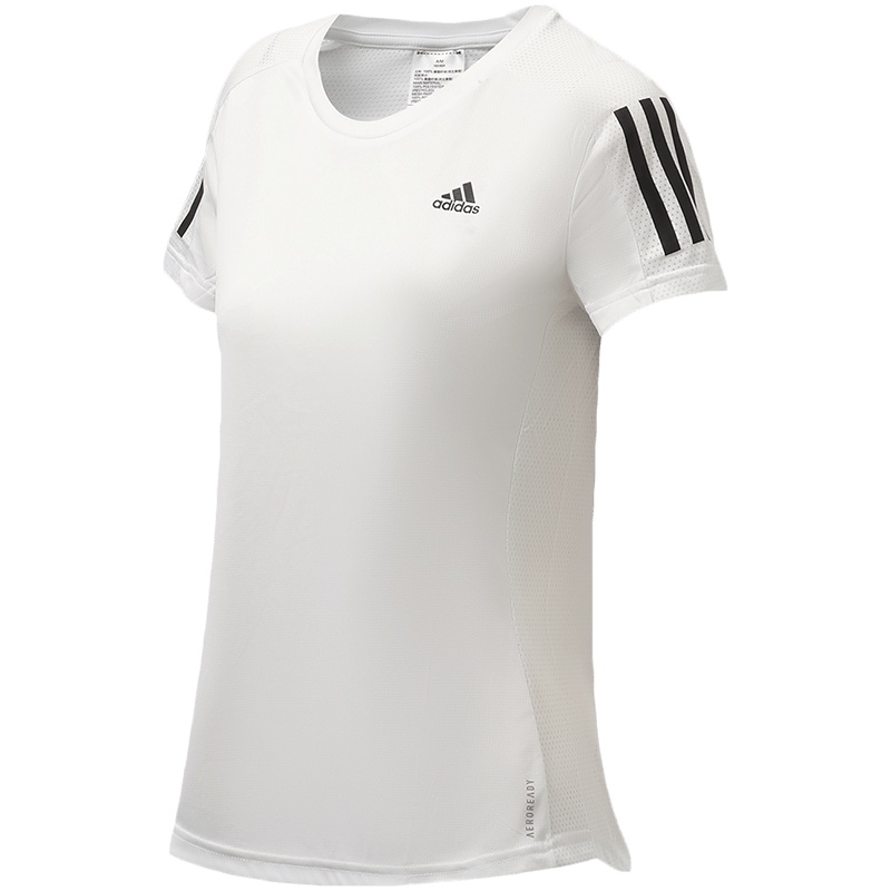 阿迪达斯女服短袖T恤快干跑步健身训练休闲运动服GJ9989
