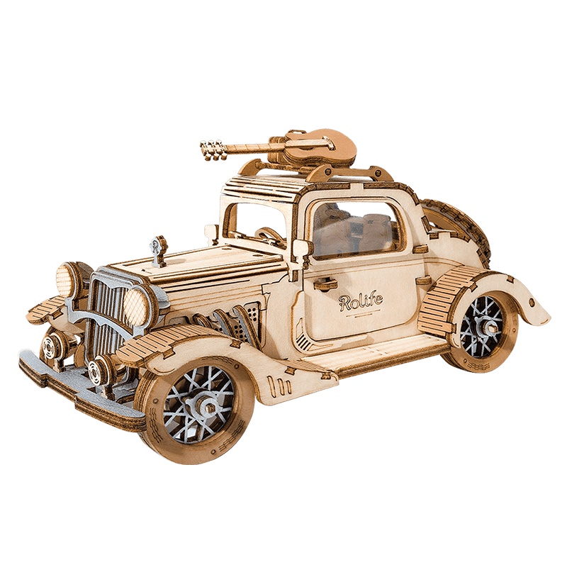若态若来拼图立体3d模型成年木质拼装减压diy手工生日礼物玩具 复·古—老爷车