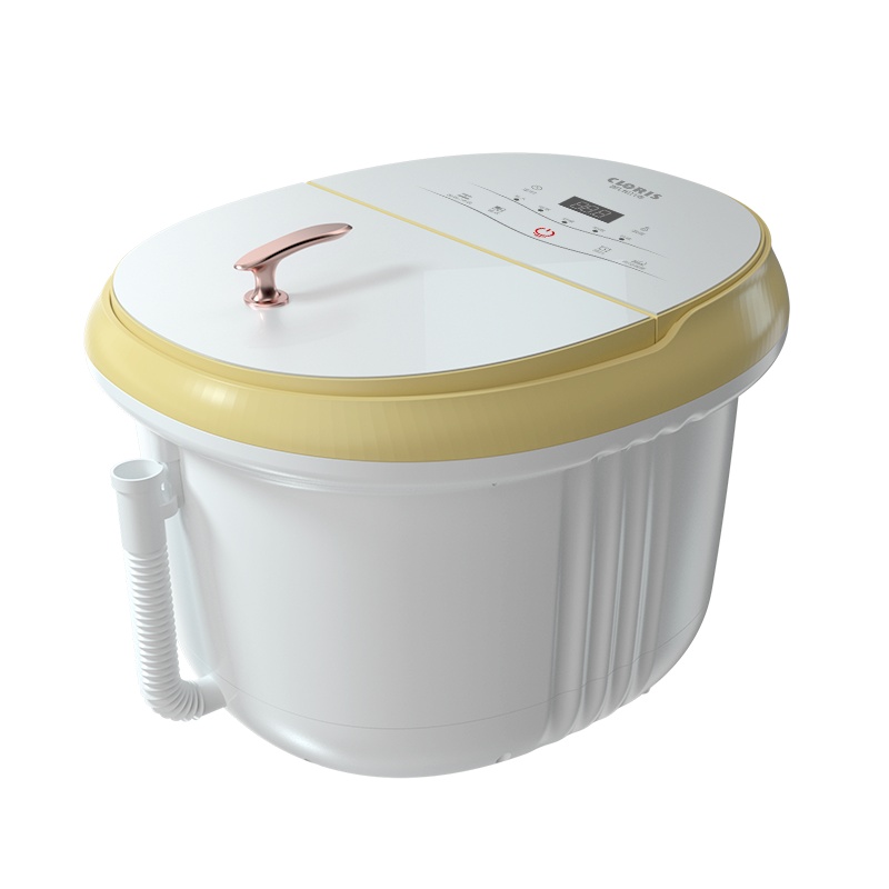 凯伦诗(CLORIS)全自动智能按摩足浴泡脚盆洗脚桶恒温防漏电足浴器F521-20Y 香草黄