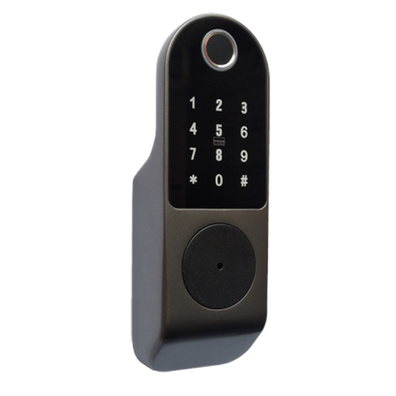 老式防盗门阿斯卡利单元门木门指纹锁公寓出租屋牛头锁密码锁ic卡锁智能锁