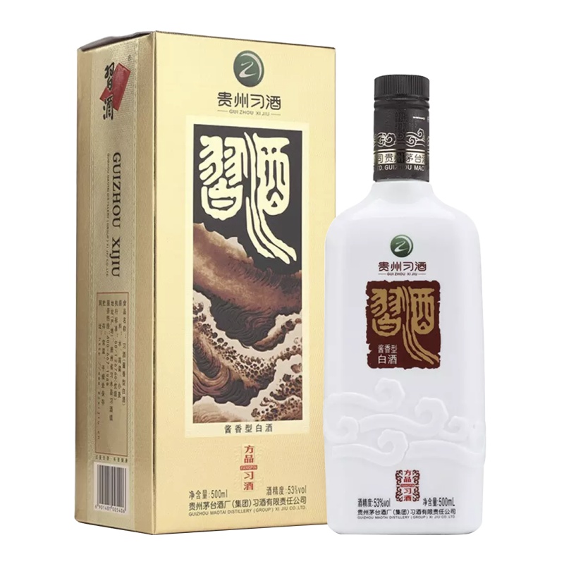 融汇酒类老酒 53°方品习酒 (2015年)500mlx6瓶