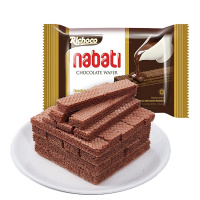 印尼进口Richeese丽芝士nabati巧克力味威化饼干58g*12袋 休闲零食品