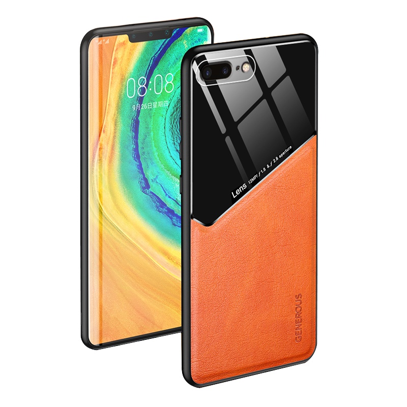 苹果8plus手机壳简约皮纹iphone7防摔汗滑6plus抗指纹plus全包边6s保护套内置铁片车载隐形磁吸男女款超轻