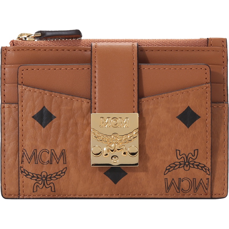 MCM 女士 涂层帆布配皮Patricia卡包卡夹零钱包迷你款 MYABSPA07