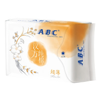 ABC 日用0.08特薄汉方纯棉卫生巾240mm*8片