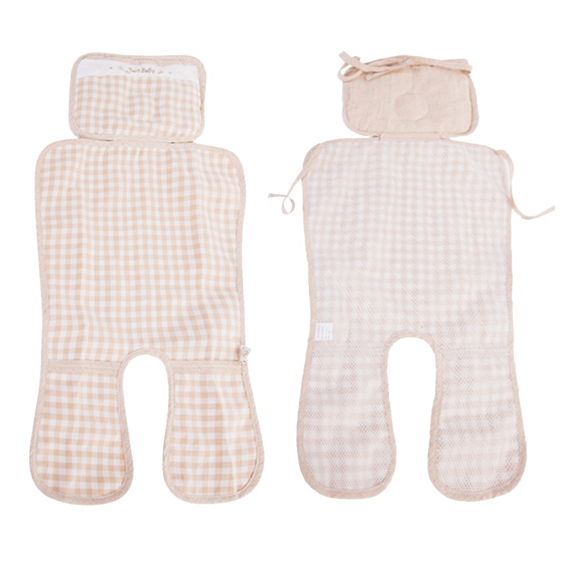 俩个宝宝婴儿手推车凉席大小通用儿童宝宝苎麻透气四季新生儿伞车凉席垫子