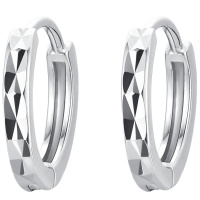 佰色传情纯银耳钉女小耳圈小巧简约养耳洞耳环百搭车花耳饰