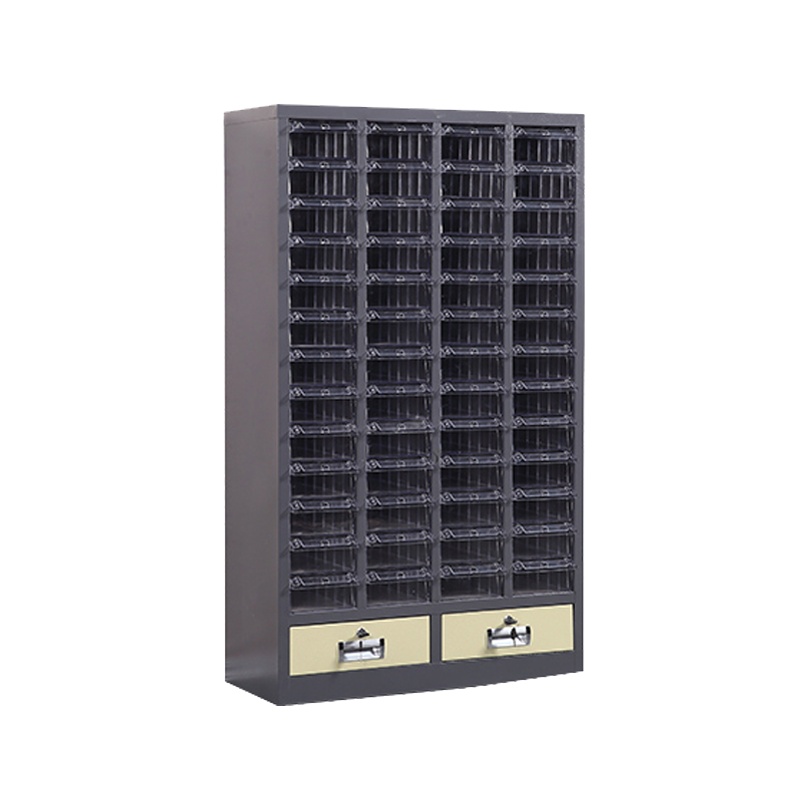 臻远零件柜抽屉式工具柜 52抽透明无门加二斗大号