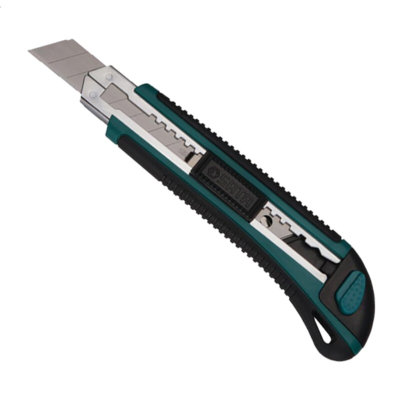 世达（SATA）橡塑柄推钮美工刀 壁纸刀裁纸刀贴膜刀纸刀片 18mm 93428（2把起订 拍少不发 不零售）