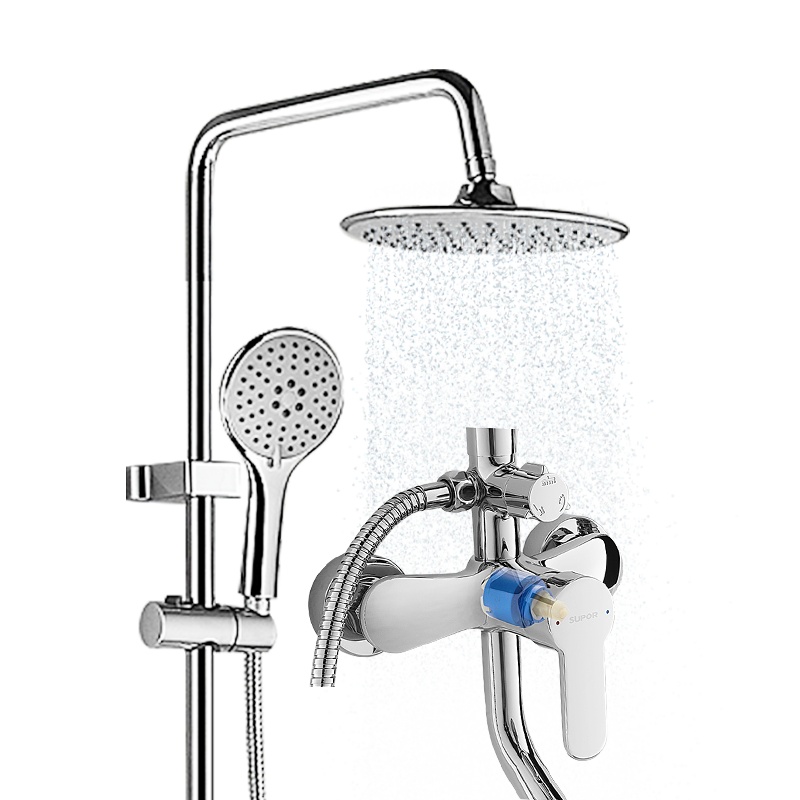 苏泊尔卫浴沐浴家用花洒套装浴室精铜空气增压花洒龙头[三出水]花洒-260053-T1-CP