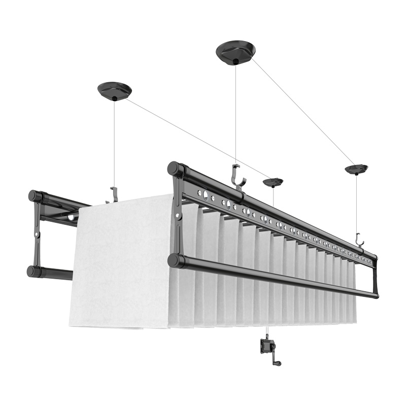 金贵夫人升降晾衣架阳台手摇晾衣杆双杆式母婴款室内自动折叠晒被凉衣架