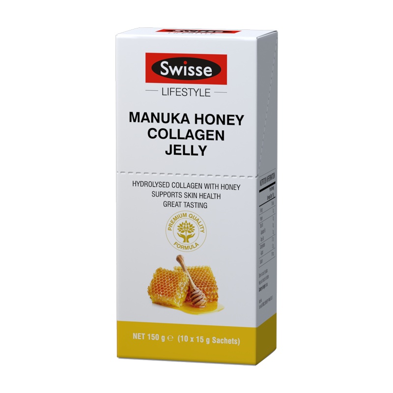 SWISSE麦卢卡蜂蜜胶原蛋白口服精华啫喱15GX10条/盒