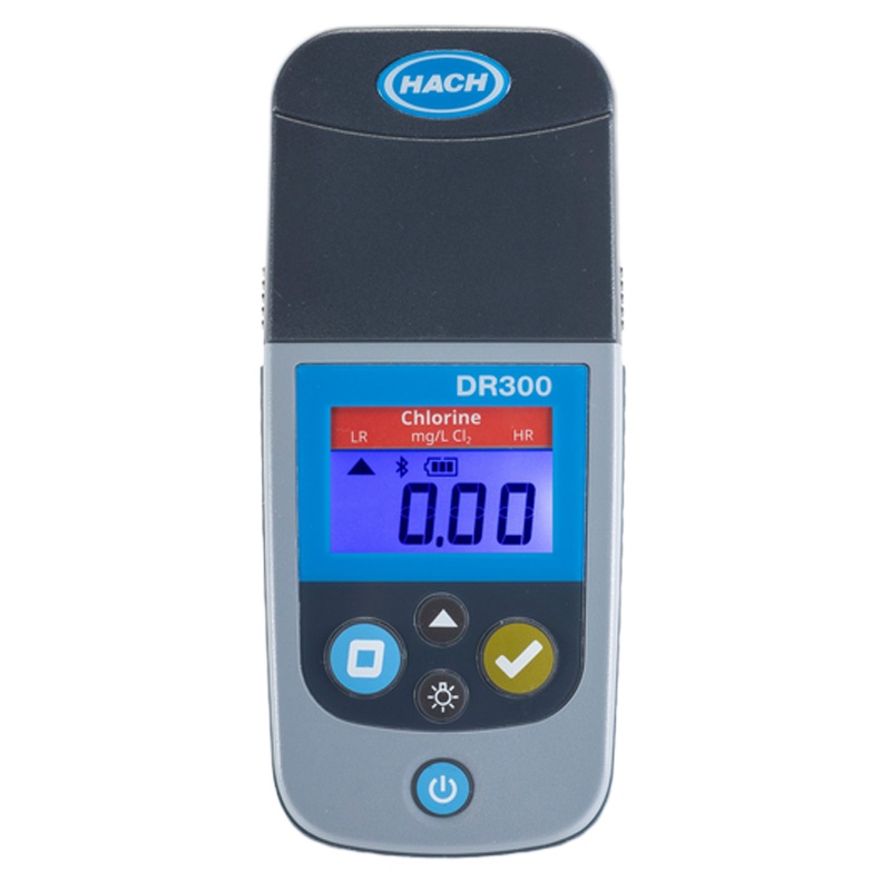 HACH/哈希 DR300便携式比色计-余氯+HACH/哈希余氯试剂100次量程0.02-2mg/L
