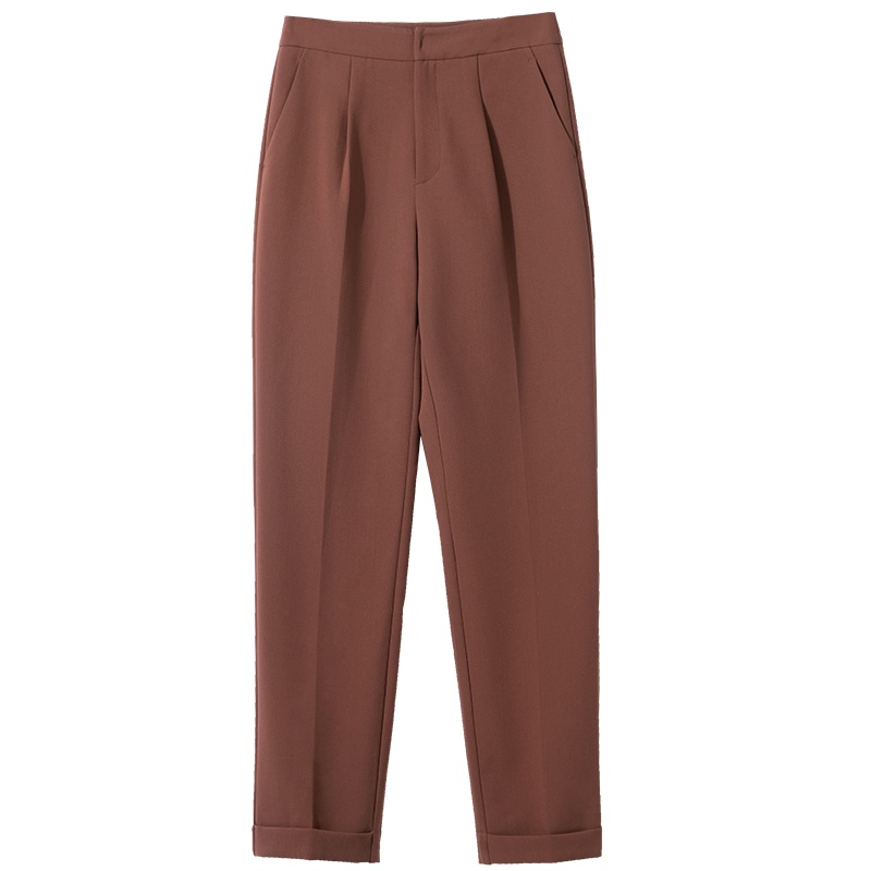 OSA高腰职业西装裤女秋冬季2020年新款显瘦百搭九分休闲烟管裤子