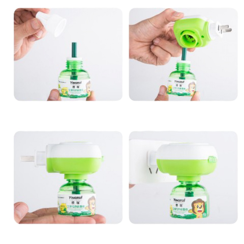 电蚊香液婴儿童孕妇无味型驱蚊液家用插电式电蚊香灭蚊水防蚊液 5瓶单液+1个器