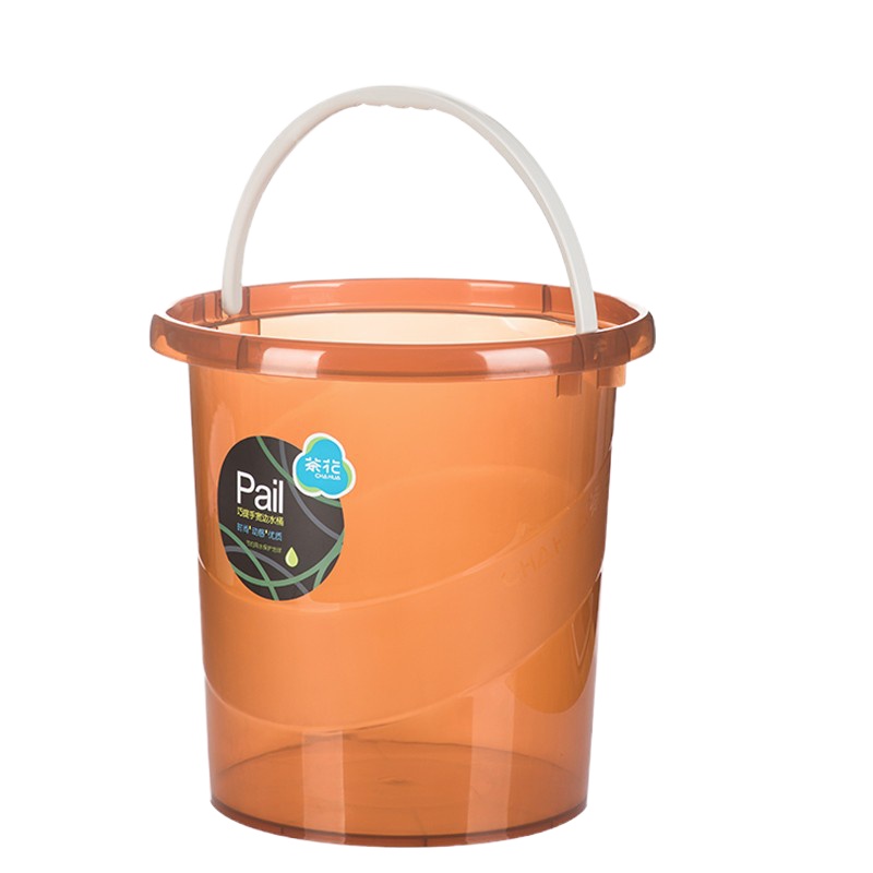 茶花 0249水桶巧提手宽边塑料桶11L