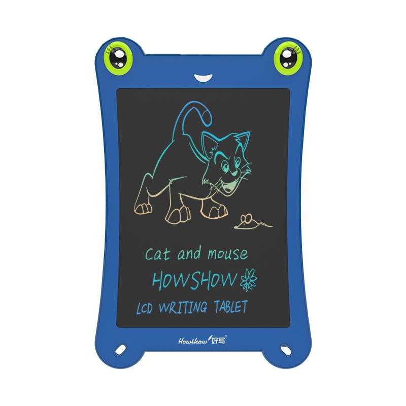 好写(howshow)儿童涂鸦绘画板 学生草稿板 8.5英寸液晶手写板 无尘小黑板 宝宝涂鸦画画写字板 H8Q蓝色