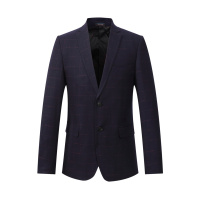 Artsdon/阿仕顿秋季男士商务休闲西服青年格子时尚便西外套修身小西装