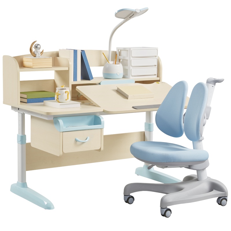 护童儿童学习桌椅可升降写字桌学生家用DG120儿童书桌椅套装课桌