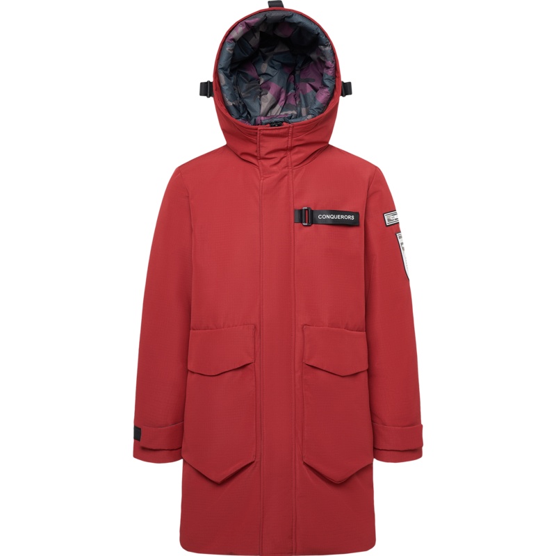 波司登2019男鹅绒防寒保暖双帽设计工装外套羽绒服外套