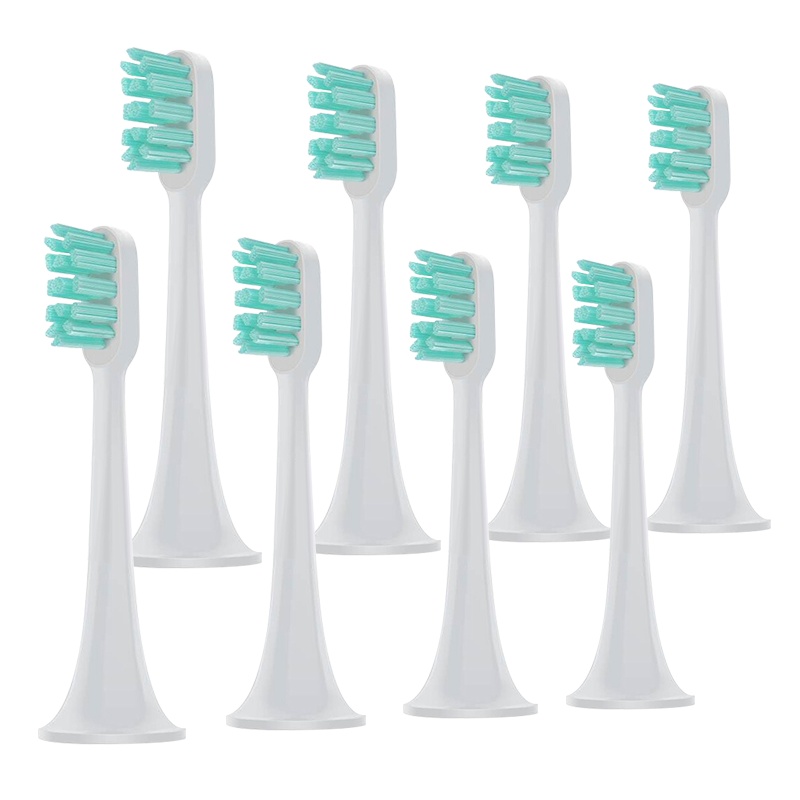 适配小米电动牙刷头适用T300/T500米家成人声波柔软毛清洁通用替换刷头标准清洁型刷头[8支装]