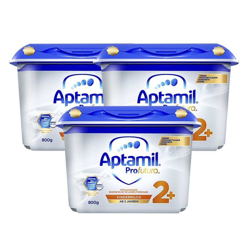 [3罐装 新效期26年8月后]原装进口德国爱他美aptamil白金版 婴幼儿奶粉2+/4段(2岁以上)800g/罐