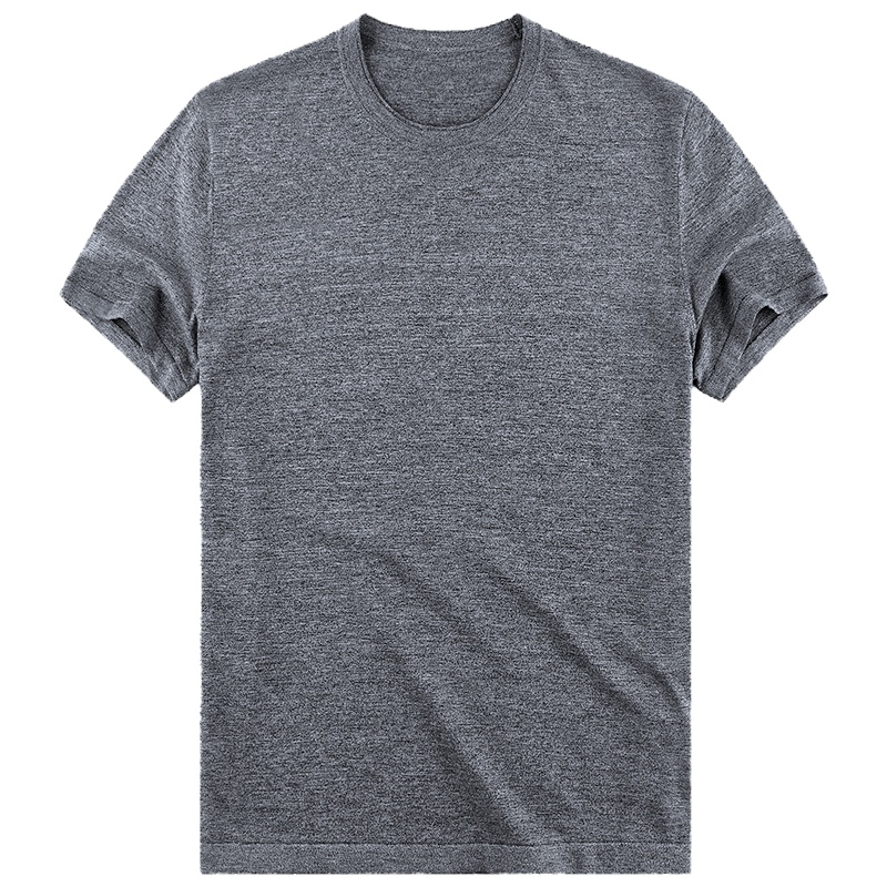 布先生新款纯棉针织短袖T恤衫 圆领纯色男士上衣夏 AT10569