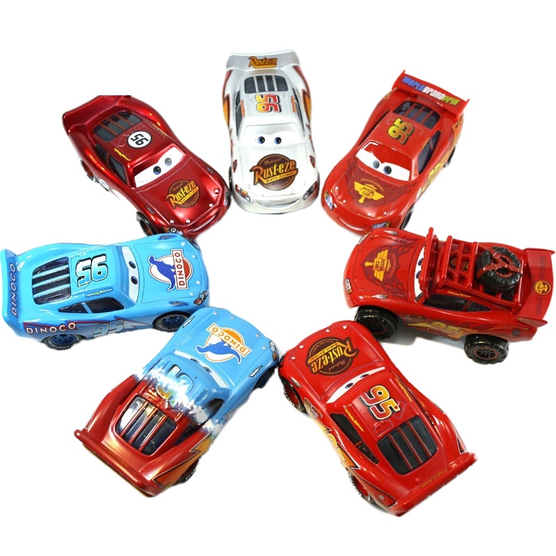 汽车赛车总动员闪电麦昆稀有版本组合套装合金小汽车模型 二代麦昆