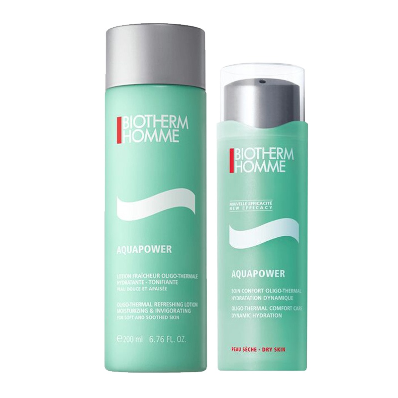 碧欧泉(BIOTHERM) 男士面部护肤套装深层清洁 保湿补水 水动力护肤两件套(爽肤水200ml+保湿乳液75ml )