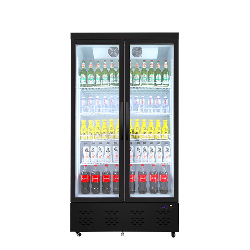 友田(YOUTIAN展示柜商用立式冷藏单门便利店保鲜饮料柜超市冰箱酒吧啤酒柜1076L 无灯箱双门风冷