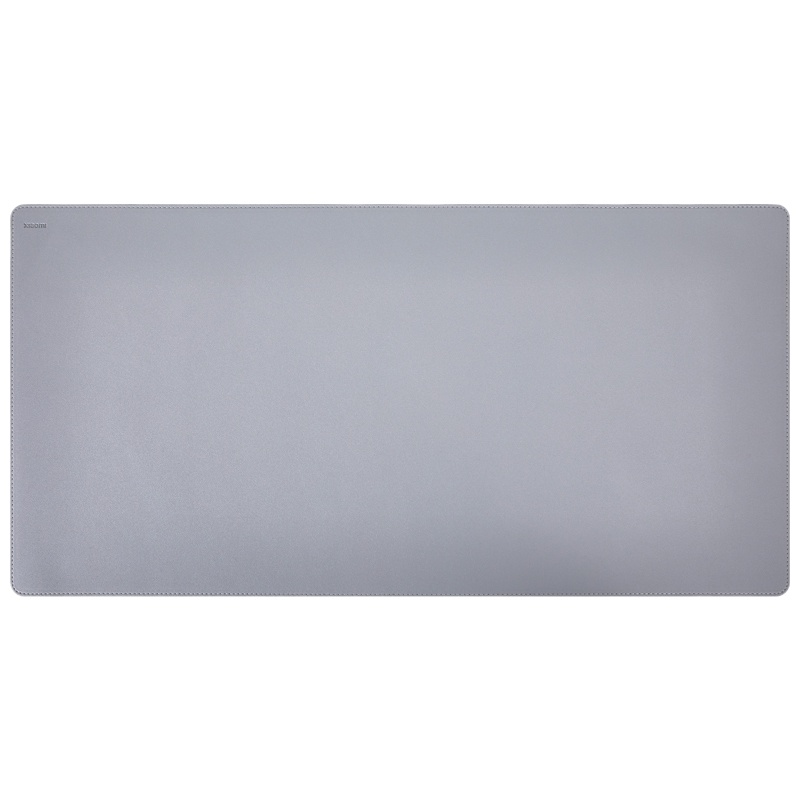 小米(mi)超大双料鼠标垫 革触感 天然橡木 大尺寸轻松收纳学习办公 灰色